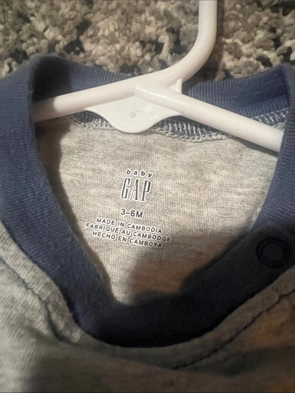 Baby Gap Logo Color Block Romper Onesie